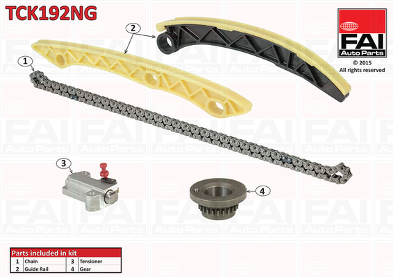 Distributieketting kit Fai Autoparts TCK192NG