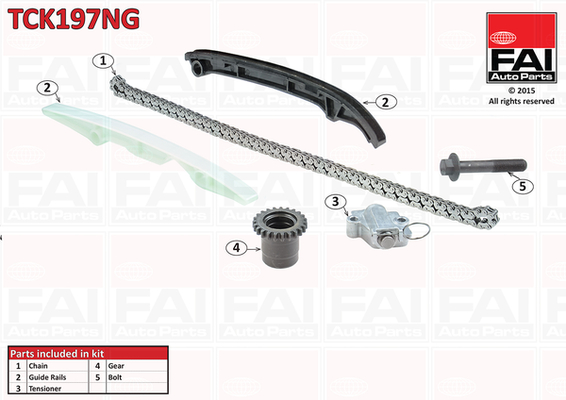 Distributieketting kit Fai Autoparts TCK197NG