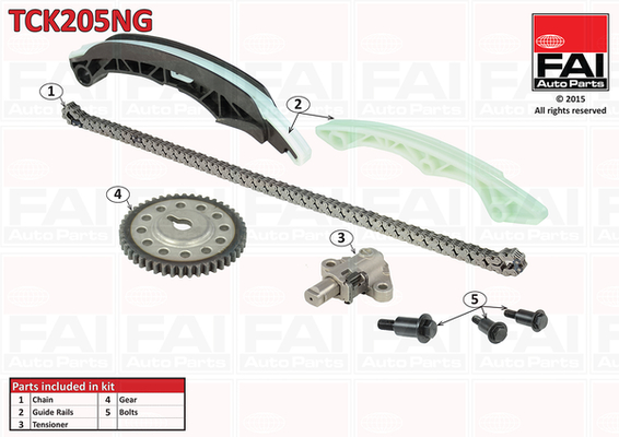 Distributieketting kit Fai Autoparts TCK205NG