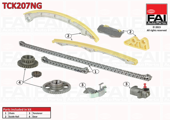 Distributieketting kit Fai Autoparts TCK207NG