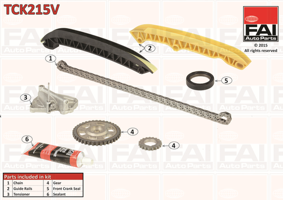 Distributieketting kit Fai Autoparts TCK215