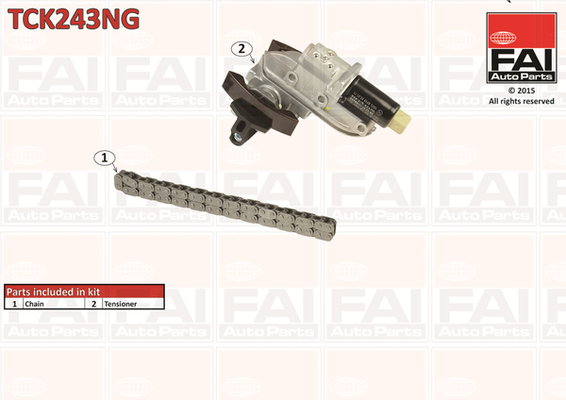 Distributieketting kit Fai Autoparts TCK243NG