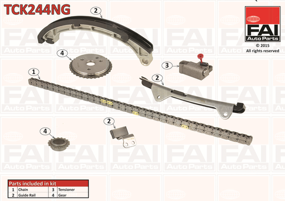 Distributieketting kit Fai Autoparts TCK244NG