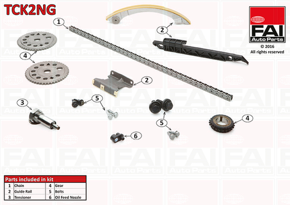 Distributieketting kit Fai Autoparts TCK2NG