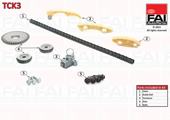 Distributieketting kit Fai Autoparts TCK3