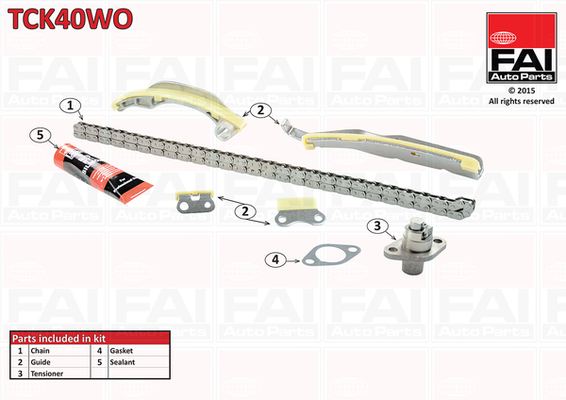 Distributieketting kit Fai Autoparts TCK40WO