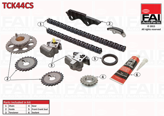 Distributieketting kit Fai Autoparts TCK44CS