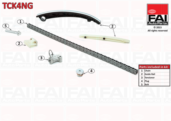 Distributieketting kit Fai Autoparts TCK4NG