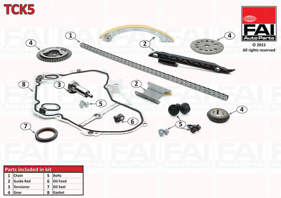 Distributieketting kit Fai Autoparts TCK5