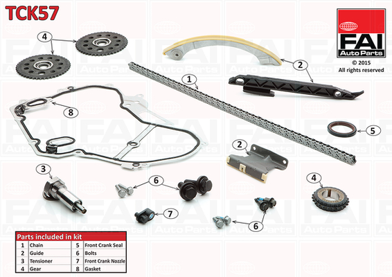 Distributieketting kit Fai Autoparts TCK57