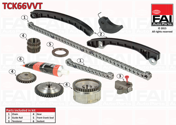 Distributieketting kit Fai Autoparts TCK66VVT