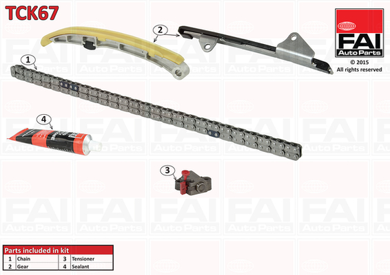 Distributieketting kit Fai Autoparts TCK67