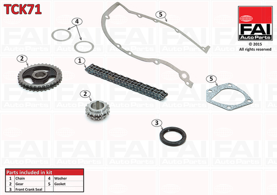 Distributieketting kit Fai Autoparts TCK71