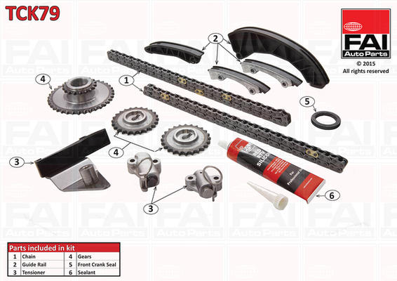 Distributieketting kit Fai Autoparts TCK79