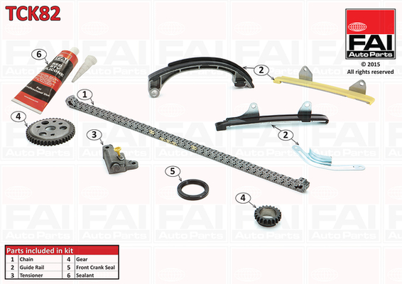 Distributieketting kit Fai Autoparts TCK82