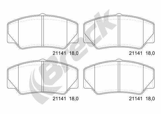 Remblokset Breck 21141 00 701 00
