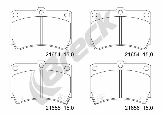 Remblokset Breck 21654 00 702 10