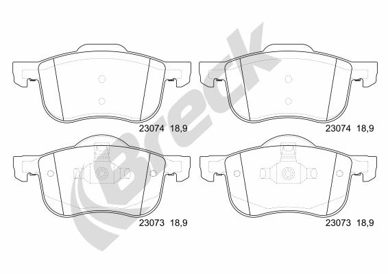 Remblokset Breck 23073 00 703 00