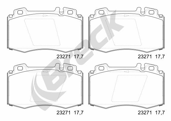Remblokset Breck 23271 00 552 20