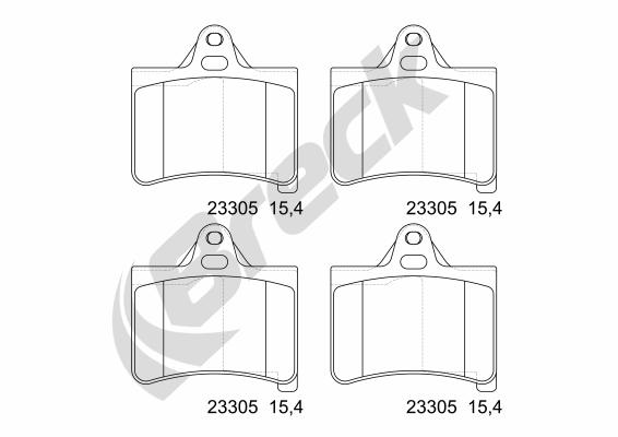 Remblokset Breck 23305 00 702 00