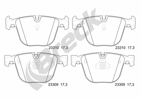 Remblokset Breck 23309 00 702 10