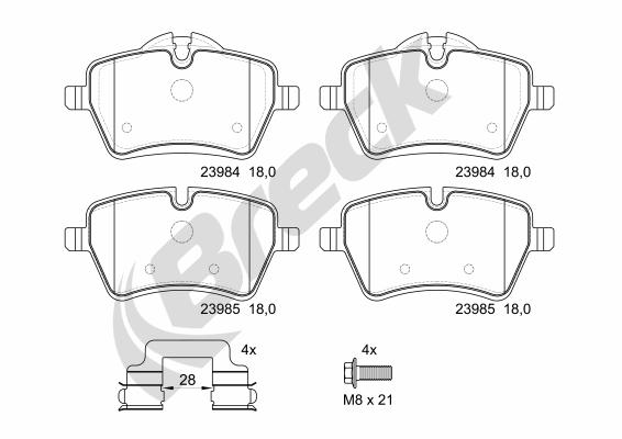 Remblokset Breck 23984 00 701 00