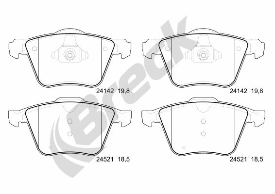 Remblokset Breck 24142 00 551 00