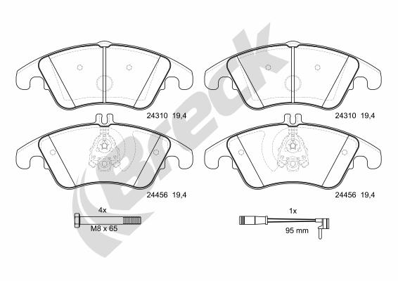 Remblokset Breck 24310 00 551 00