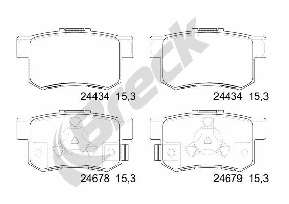 Remblokset Breck 24434 00 704 00