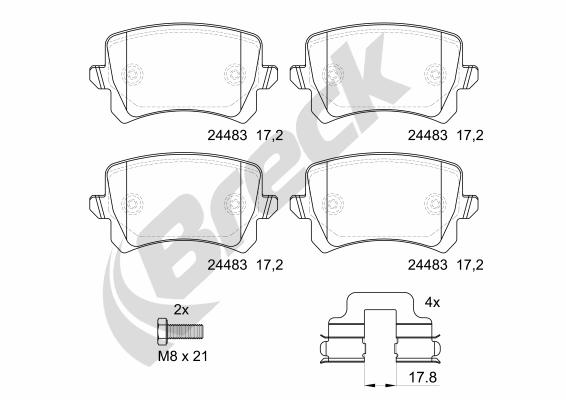 Remblokset Breck 24483 00 704 10