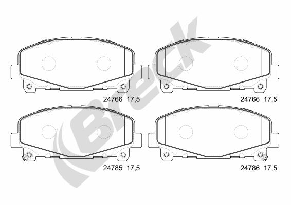 Remblokset Breck 24766 00 701 00