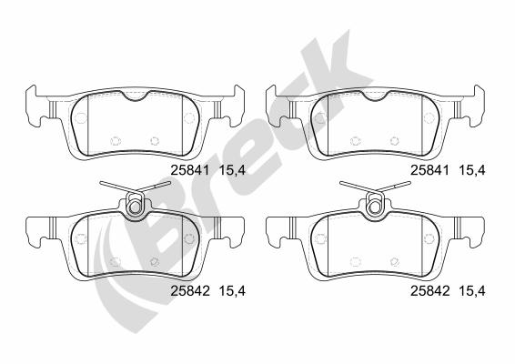 Remblokset Breck 25841 00 704 00