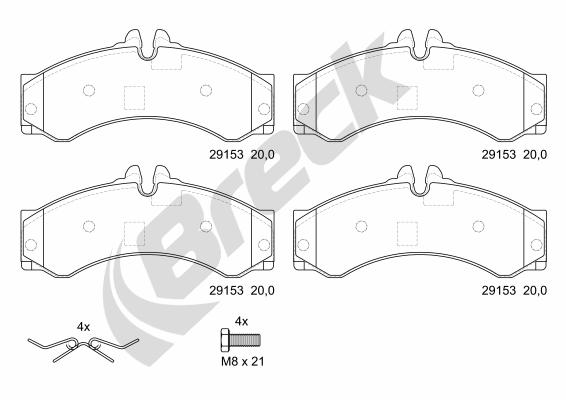 Remblokset Breck 29153 00 703 00