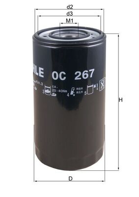 Oliefilter Mahle Original OC 267