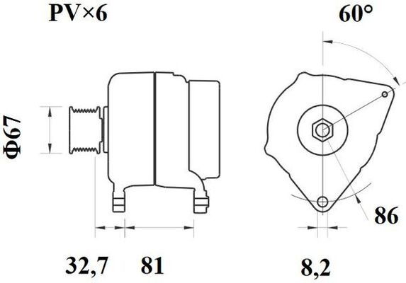 Mahle Original Alternator/Dynamo MG 15