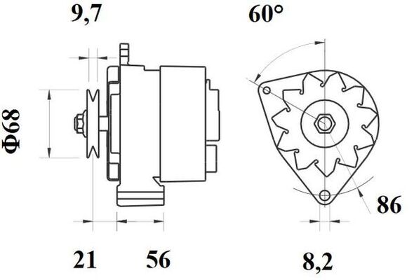 Mahle Original Alternator/Dynamo MG 124