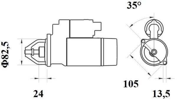 Mahle Original Starter MS 250