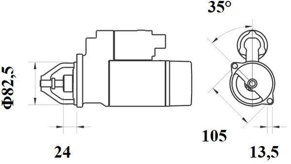 Mahle Original Starter MS 725