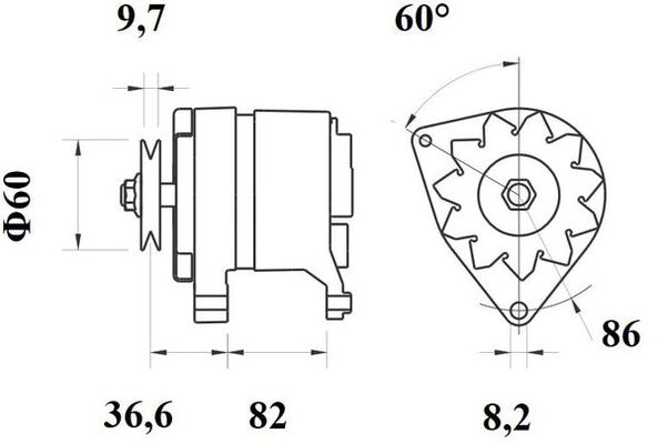 Mahle Original Alternator/Dynamo MG 222