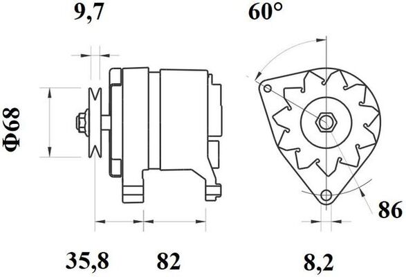 Mahle Original Alternator/Dynamo MG 239