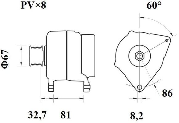 Mahle Original Alternator/Dynamo MG 246