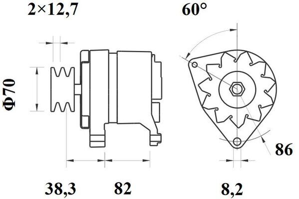 Mahle Original Alternator/Dynamo MG 292