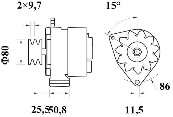 Mahle Original Alternator/Dynamo MG 385