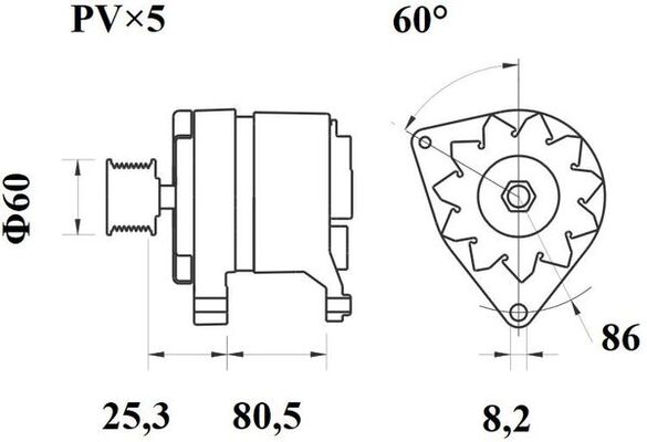 Mahle Original Alternator/Dynamo MG 415