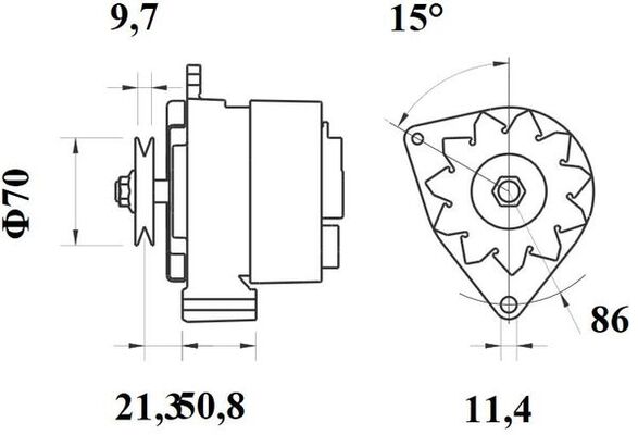 Mahle Original Alternator/Dynamo MG 499