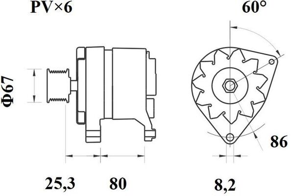 Mahle Original Alternator/Dynamo MG 526
