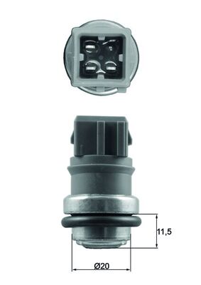 Temperatuursensor Mahle Original TSE 31