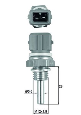 Temperatuursensor Mahle Original TSE 19