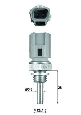 Temperatuursensor Mahle Original TSE 27