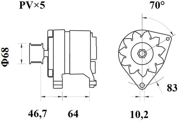 Mahle Original Alternator/Dynamo MG 49